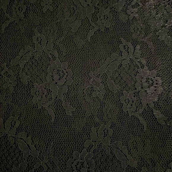 Relisted See New Listing Fabric Lace 1 Generous Yard Black Floral 38 x 44” - Picture 1 of 3